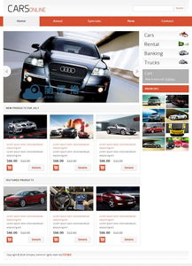 网上汽车车品网站模板是一款汽车用品网上商城模板下载